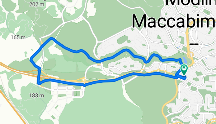 נחל נעמן 22, מודיעין מכבים רעות to נחל נעמן 22, מודיעין מכבים רעות