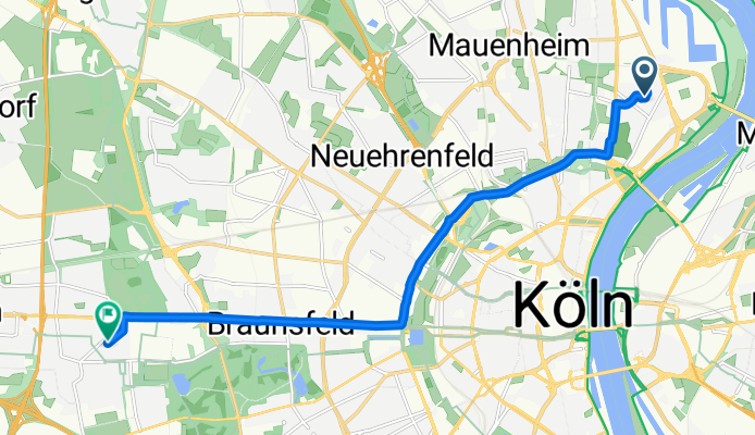 Philipp-Wirtgen-Straße, Köln nach Sudetenweg, Köln