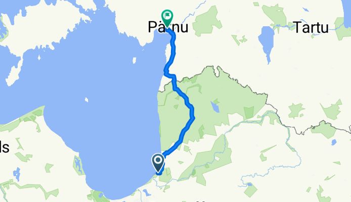 Ilzes iela, Saulkrastu pag. to Keskväljak, Pärnu