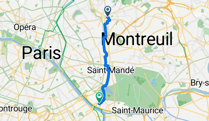 Rue des Bruyères, Les Lilas à Rue du Président Kennedy, Charenton-le-Pont