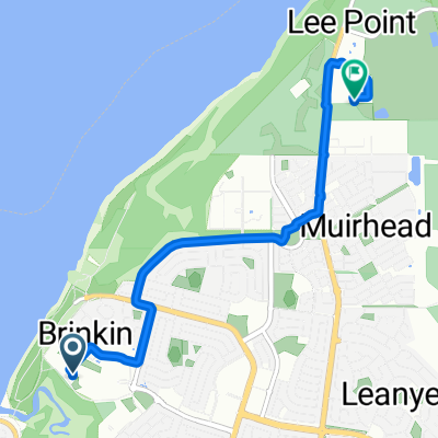 University Dr W, Brinkin to Richardson Ward, Lee Point