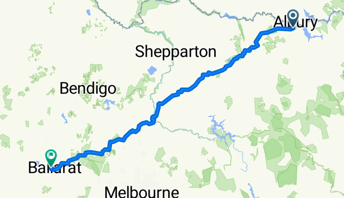 Route to Lake Gardens