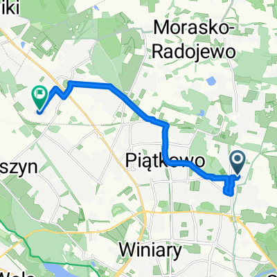 Naramowicka, Poznań do Poziomkowa, Suchy Las