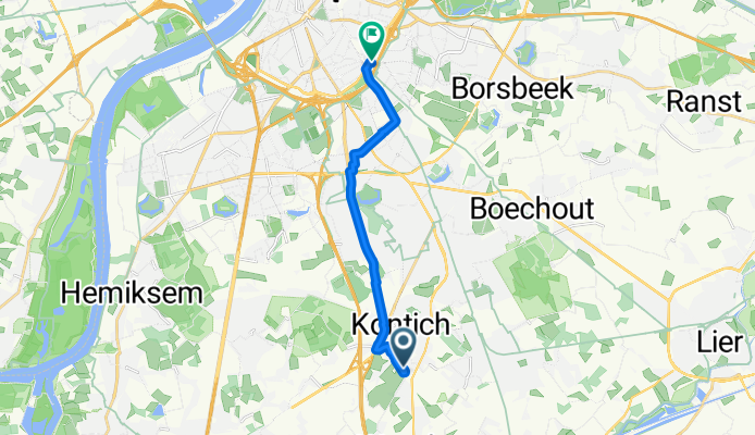 Joris Olyslaegerslaan, Kontich naar Borsbeeksebrug, Antwerpen