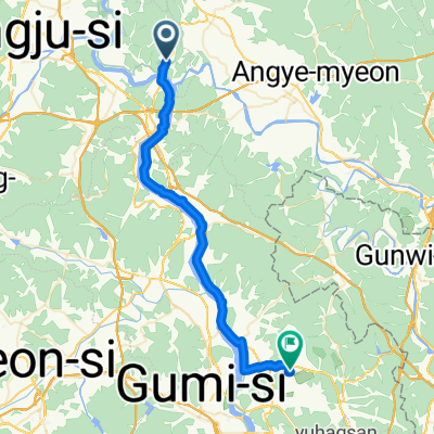 Sinam-ri, Sangju-si to Indeok-ri, Gumi-si