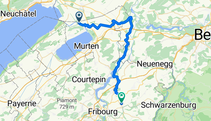 Route du Canal nach Muttacherstrasse