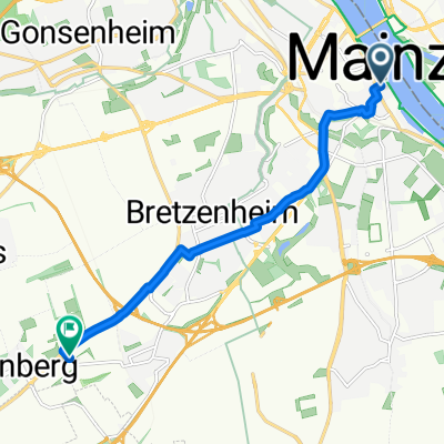 Uferstraße, Mainz nach Erich-Dombrowski-Straße, Mainz