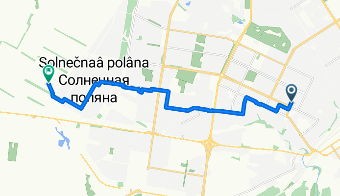 маршрут из улица Антона Петрова 110А