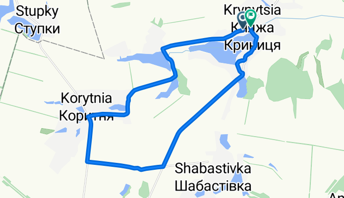 Княжа Криниця to Княжа Криниця