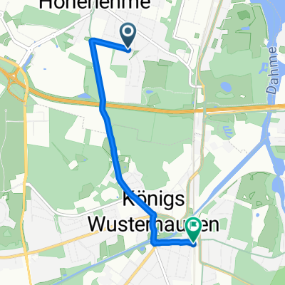 Lessingstraße, Wildau nach Bahnhofsvorplatz, Königs Wusterhausen