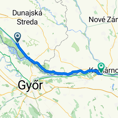 Dunajská, Gabčíkovo nach Szt László utca, Komárom