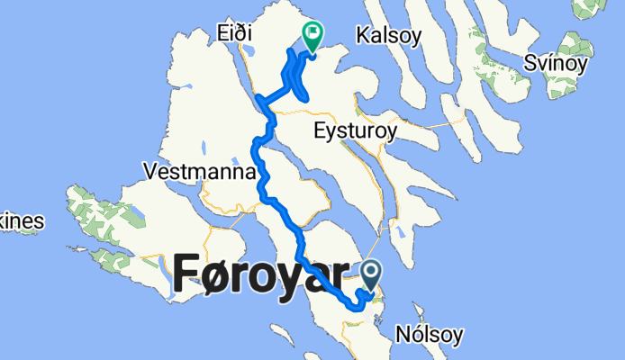 Djúpagilsvegur to Kirkjuvegur