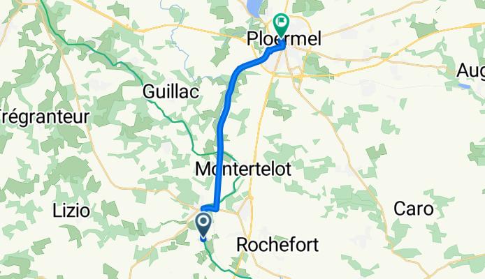 Le Roc-Saint-André, Val d'Oust to Rue du Val, Ploërmel