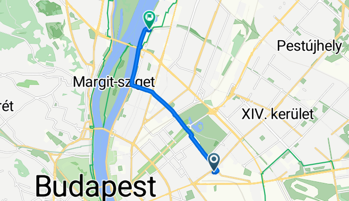Százház utca, Budapest to District XIII, Budapest