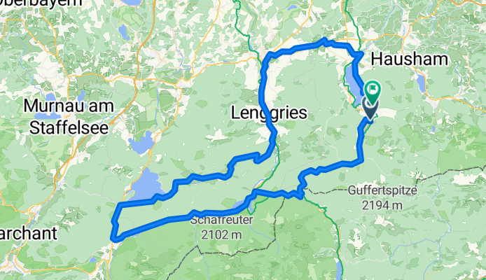 Route zu Rottach-Egern