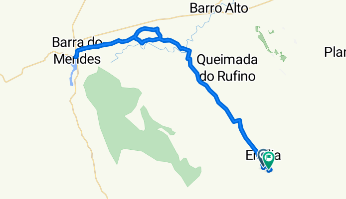 De Povoado Alto da Boa Vista a Rua Ruy Barbosa