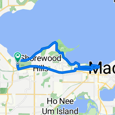 Risser Rd to Babcock to Union to Shorewood to Risser