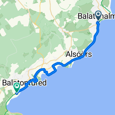 Dózsa György utca, Balatonalmádi - Anna sétány, Balatonfüred