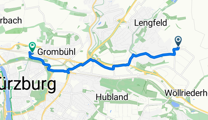 Friedrich-Bergius-Ring, Würzburg nach Bahnhofplatz, Würzburg