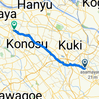 本田4丁目, 宮代町へ埼玉, 行田市