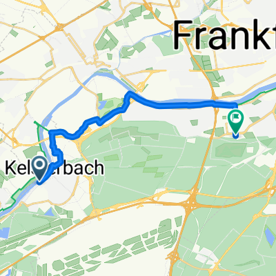 Leinepfad, Kelsterbach nach Lyoner Straße, Frankfurt am Main