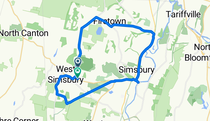 Old Farms Rd, Simsbury to Grant Estate Dr, West Simsbury