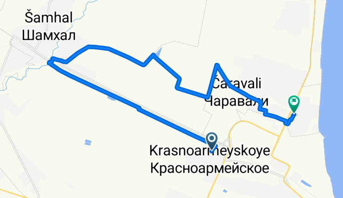 От Комсомольская улица а до Р215