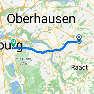 Alexanderstraße to Mülheimer Straße