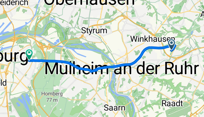 Alexanderstraße to Mülheimer Straße