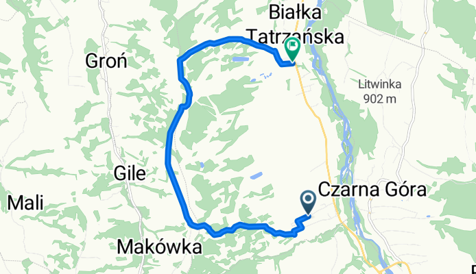 Kani贸wka, Bia艂ka Tatrza艅ska do 艢rodkowa, Bia艂ka Tatrza艅ska