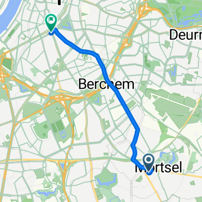 Pieter Reypenslei, Mortsel naar Justitiestraat, Antwerpen