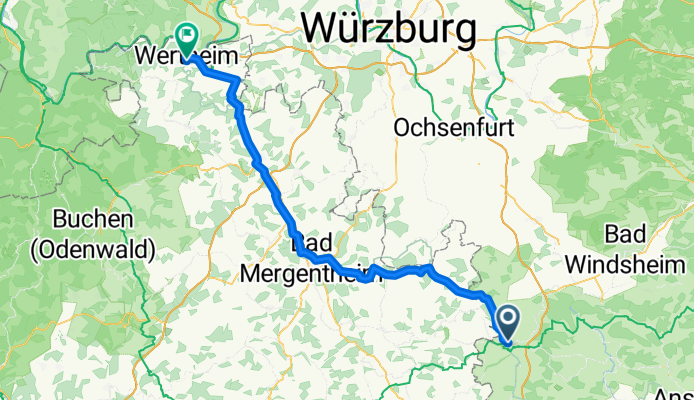 Bezoldweg nach Wertheim