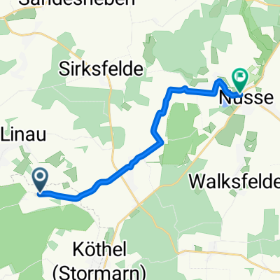 Hohenfelde nach Hauptstraße, Nusse