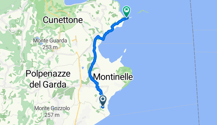 Via Seselle, Manerba del Garda do San Felice del Benaco