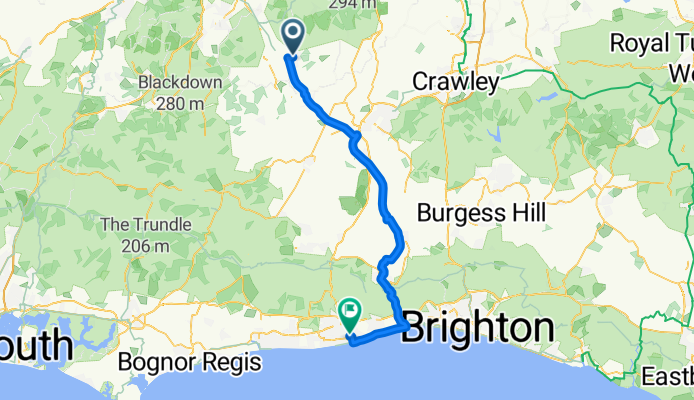 From Cranleigh to Worthing