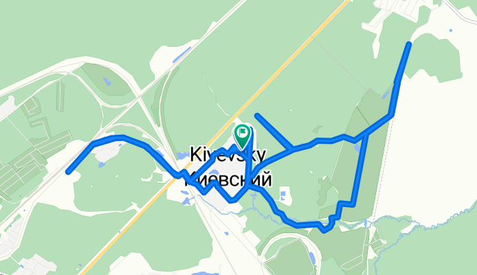 Киевское шоссе, Киевский до Киевское шоссе, Киевский