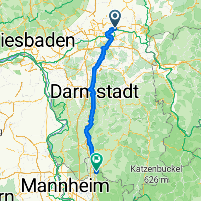 Frankfurter Landstraße nach Am Hauptbahnhof