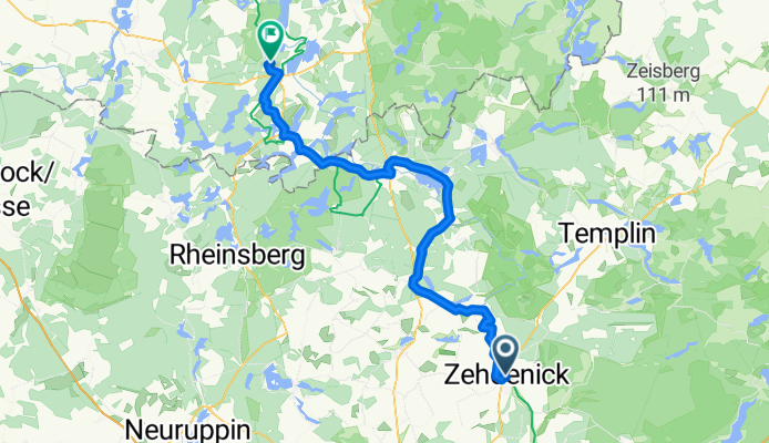 Amtswallstraße, Zehdenick nach Am Labus, Wesenberg