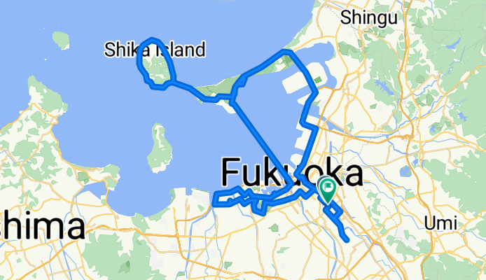 D2 Fukuoka Seaside Park-Fish Market-Kushida Shrine-LaLaport Ride