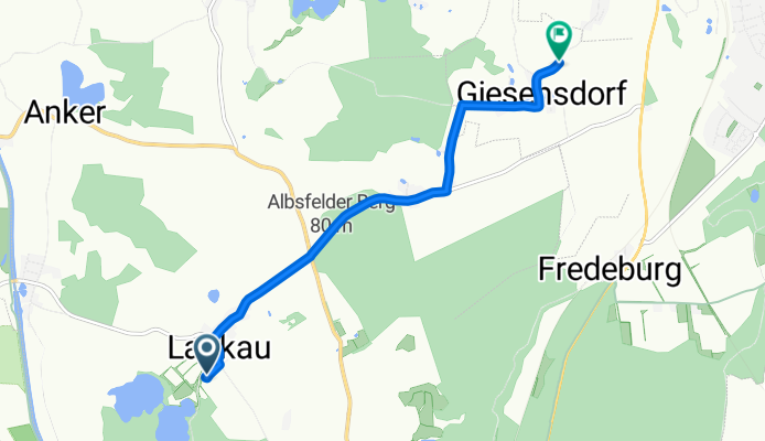 Seeweg, Lankau nach Harmsdorfer Straße, Giesensdorf