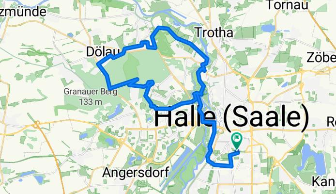 30 km Trainingsroute