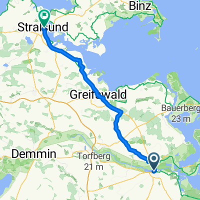 From Anklam to Stralsund