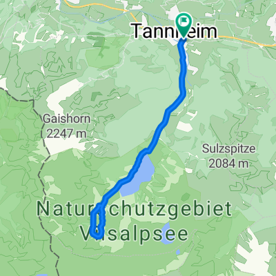 Von Tannheim zum Vilsalpsee