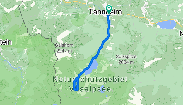Von Tannheim zum Vilsalpsee