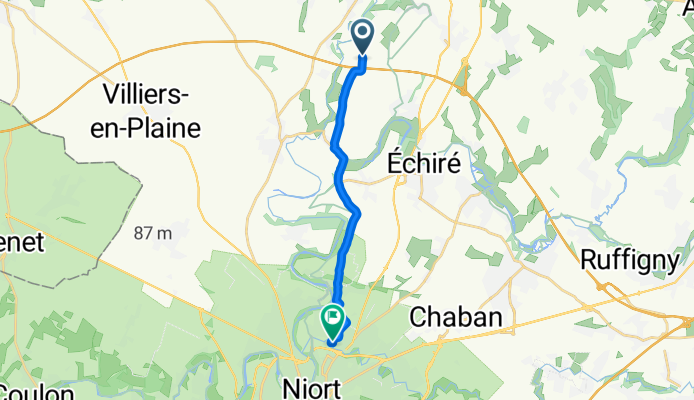 Échiré à Rue Sarrazine, Niort