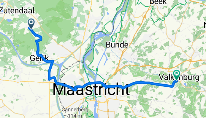 Roelerweg, Zutendaal naar Grendelplein, Valkenburg