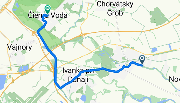 Potočná, Bernolákovo to Hlavný dvor, Chorvátsky Grob