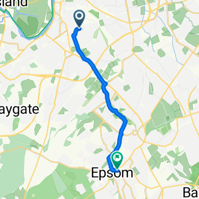 Surbiton Hill Park, Surbiton to High Street, Epsom