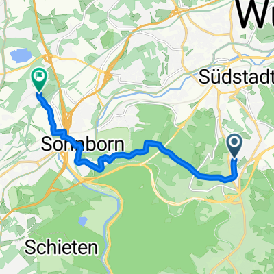 Route zu Schloss Lüntenbeck