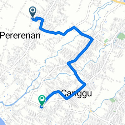 Gang Gn. Agung 3, Kabupaten Badung to Jalan Batu Mejan, Kabupaten Badung